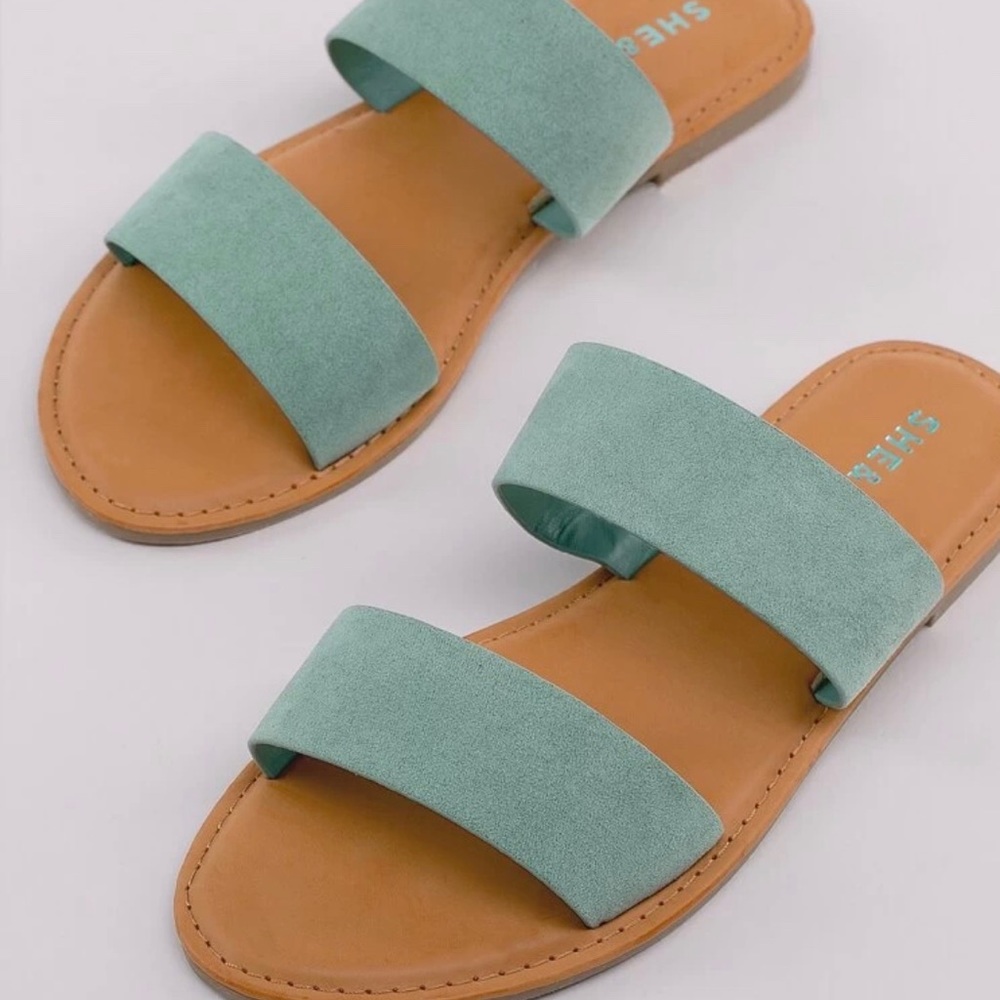 BNWT Shein double band open toe flat sandals